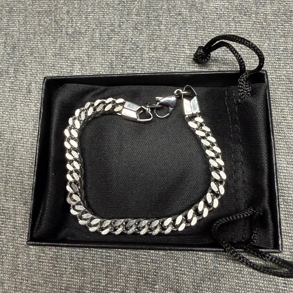 Link Bracelet Jewelry Stainless Steel Silver ChainsHouse 8.5in